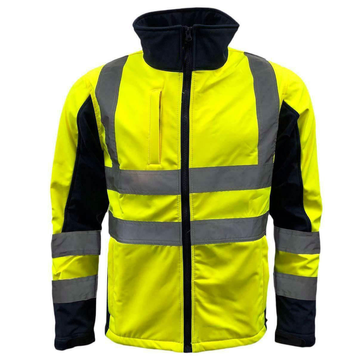 Bacca Sports Construction Reflective Clothes Safety Reflective Jacket High Visibility Workwear Safety Workers Bomber Waterproof Jacket